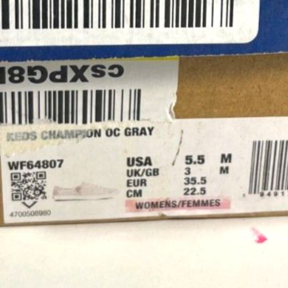 Keds Champion Women's Gray Sneakers SZ 5-1/2 NEW - Picture 6 of 6